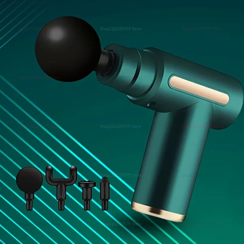 Electric Percussion Massage Gun for Deep Tissue Muscle Relaxation Fatigue Relief Body Fitness Tool Durable Cordless Massager