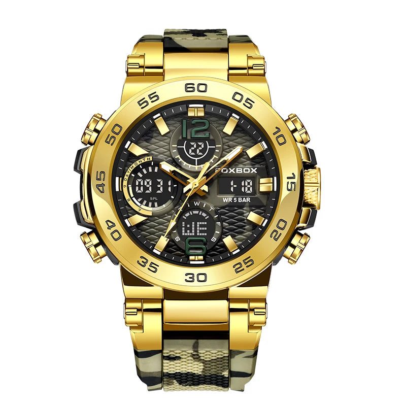 FOXBOX Military Digital Watch for Men Camouflage Waterproof Wristwatch Mens Shockproof Sport Quartz Tactical Clock Montre Homme - Uknowucme