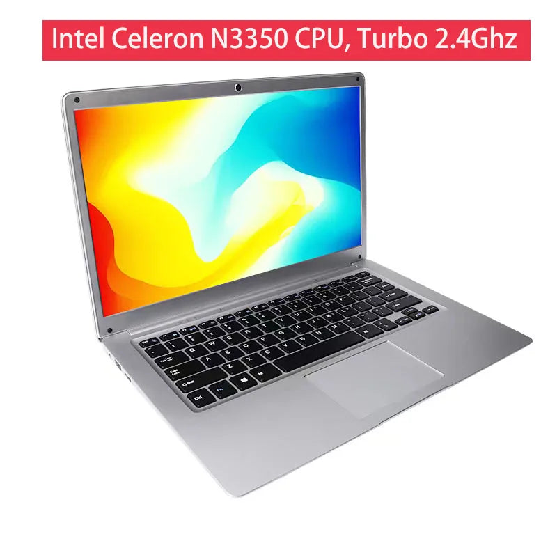 New 14 inch Sales Laptop N3350 CPU 6GB RAM 64GB & 256GB SSD USB 3.0 WiFi Cheap Windows 10 Netbook Gaming Portable Notebook PC - Uknowucme