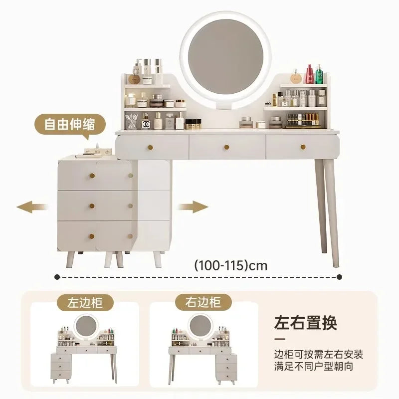 Nordic Makeup Dressers Drawer Storage Living Room Dressing Tables Girl Home Drawers Cabinet Coiffeuse De Chambre Decoration