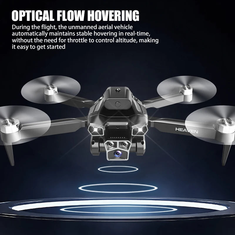 Drone aerial view brushless motor with obstacle avoidance optical flow foldable quadrotor foldable remote control airplane toy - Uknowucme