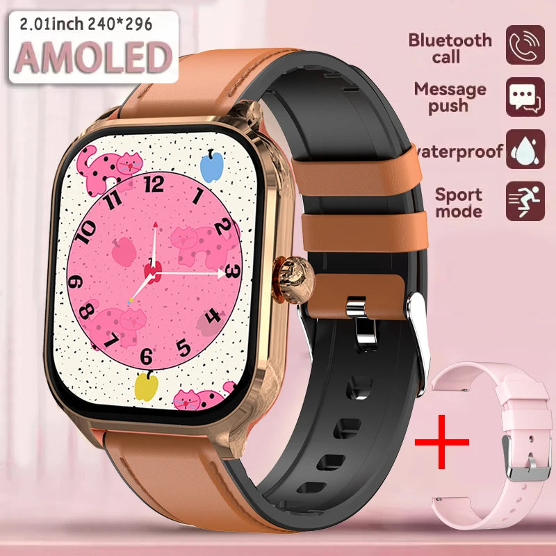 New Smart Watch For Android iOS 2.01" Smartwatch Answer Make Call Waterproof Sports Fitness Tracker Heart Rate Sleep Monitoring