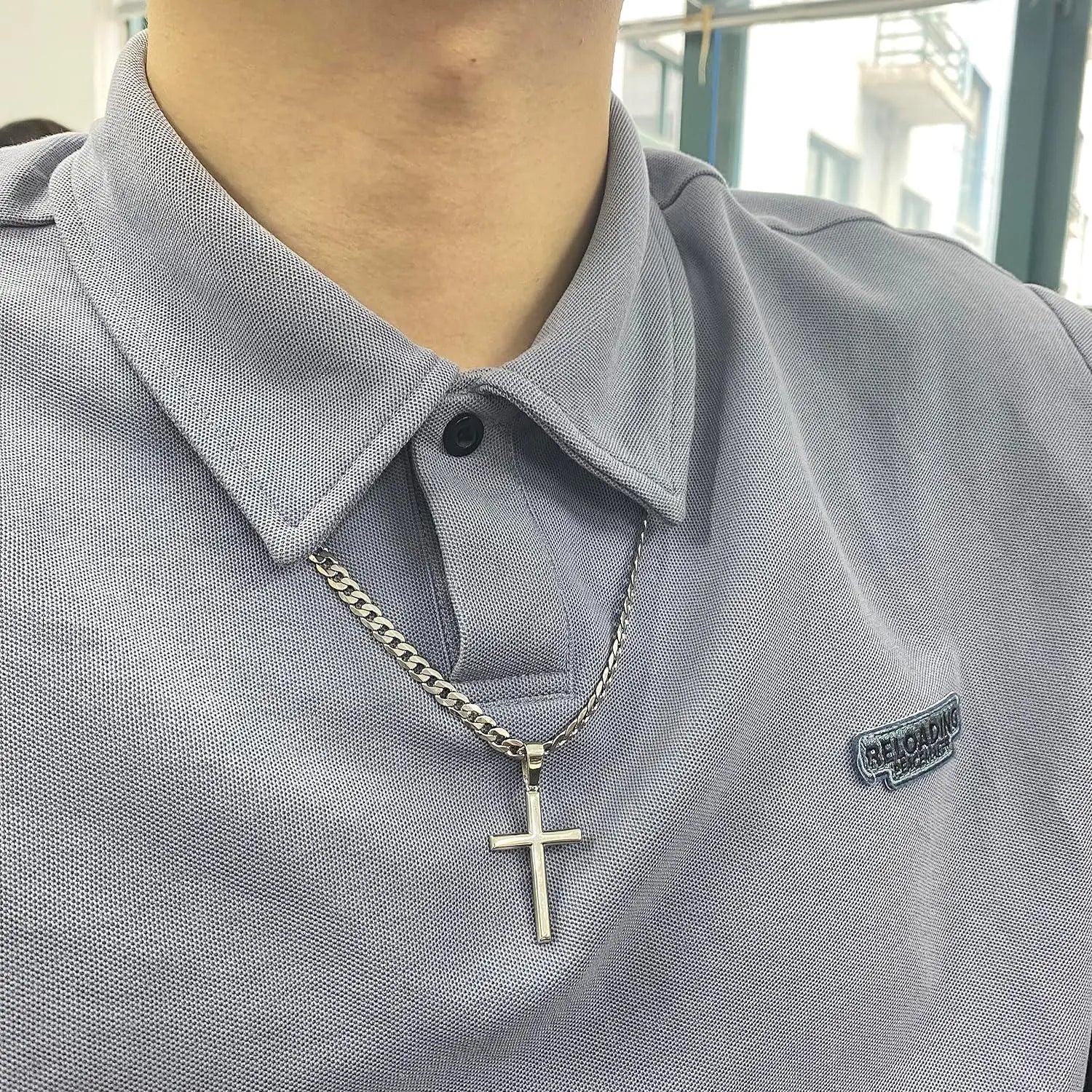 Fansilver Cross Necklace S925 Sterling Silver for Men Women 5mm Stainless Steel  Durable Cuban Crucifix Pendant Necklace Jewelry - Uknowucme
