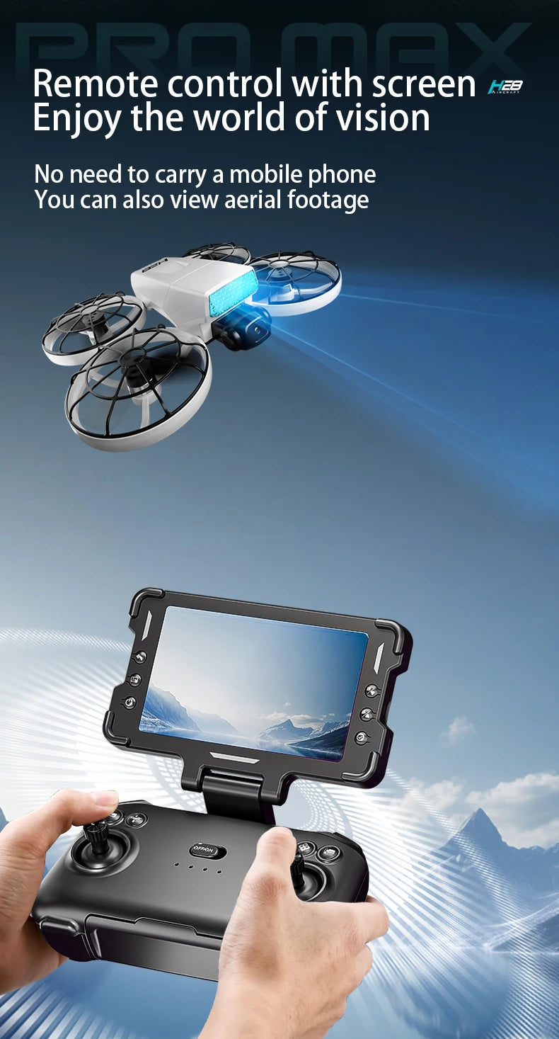 Drone H28 : gyroscope 6 axes pour un vol 360° stable, technologie 2,4 GHz, Automatic facial recognition photo-taking