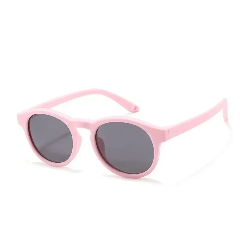 Fashion Baby's First Sunglasses with Strap Round Flexible UV400 Polarized Infant Sunglasses for Ages 0-3 Years - Uknowucme