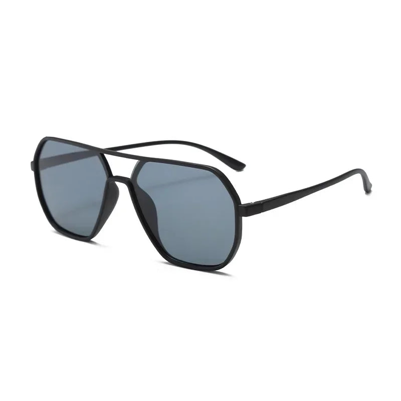 New Body Frame Sunglasses Ins Large Frame Display Face Small Sunglasses Men and Women Fashion Driving UV Glasses - Uknowucme