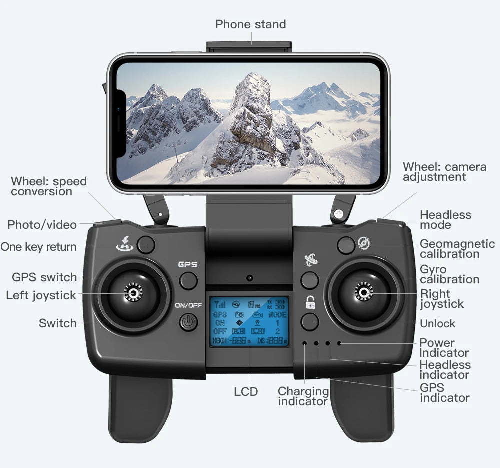 Drone L900 Pro 4K Professional 5G GPS HD Dual Camera Photography Brushless Foldable Quadcopter RC Distance 1.2KM Drones Toys - Uknowucme