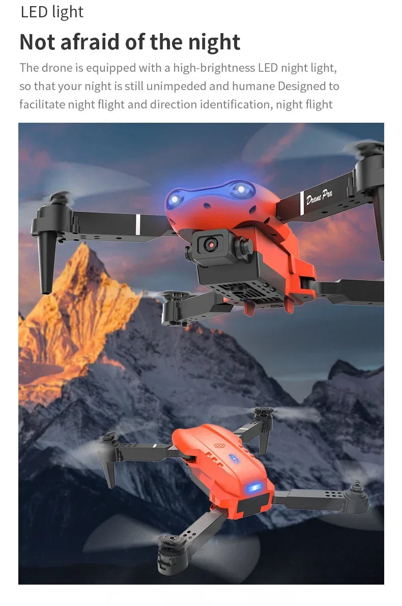 2024 E99Pro RC Drone 4K Professinal With 1080P Wide Angle HD Camera Foldable Helicopter WIFI FPV Height Hold Gift Toy - Uknowucme
