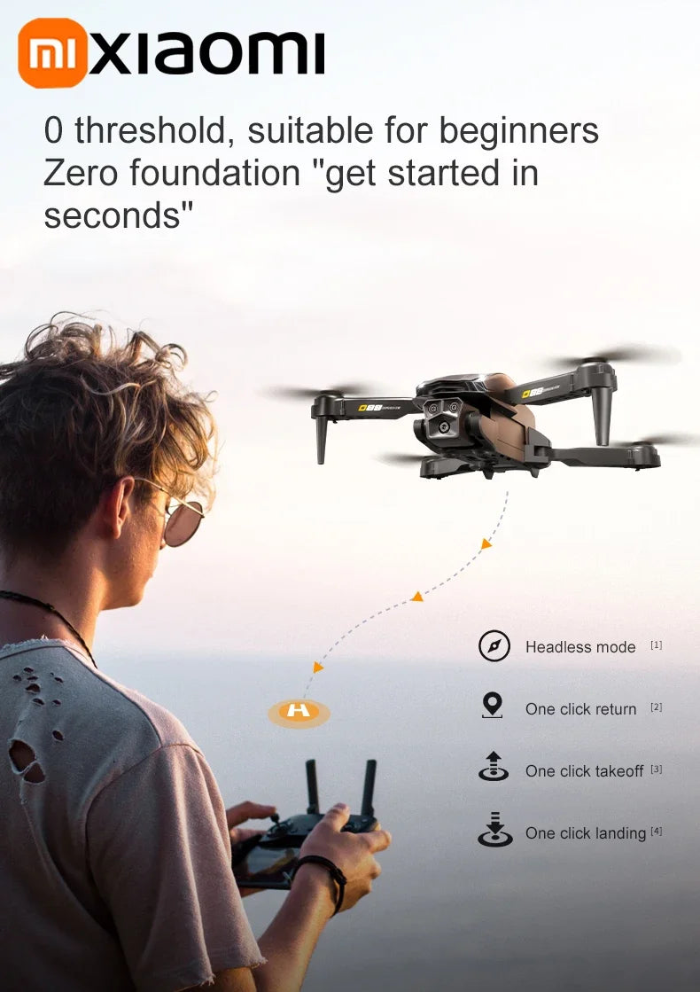 Xiaomi D88 Drone 8K Aerial HD Dual Camera Photography Intelligent Obstacle Avoidance Brushless Power 5G WIFI GPS Return VR Drone