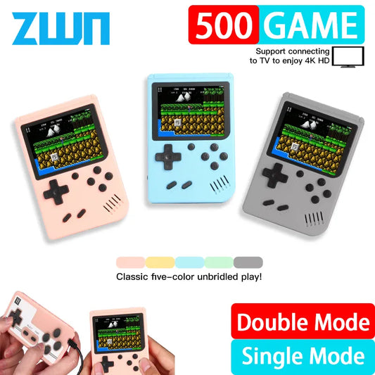 Retro Portable Mini Handheld Video Game Console 8 Bit 3.0 Inch Color LCD Game Player Built in 500 Games For Kid Gift