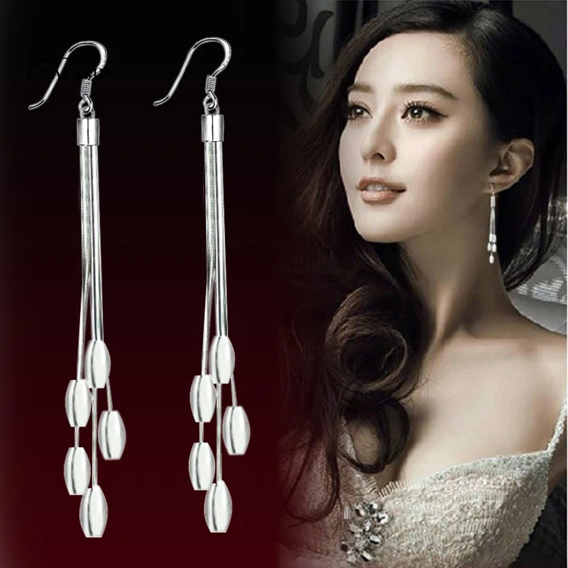 NEW S925 Sterling Silver Color Simple Round Bling CZ Zircon Stone Stud Earrings Fashion Jewelry Korean Earrings for Women Girl - Uknowucme
