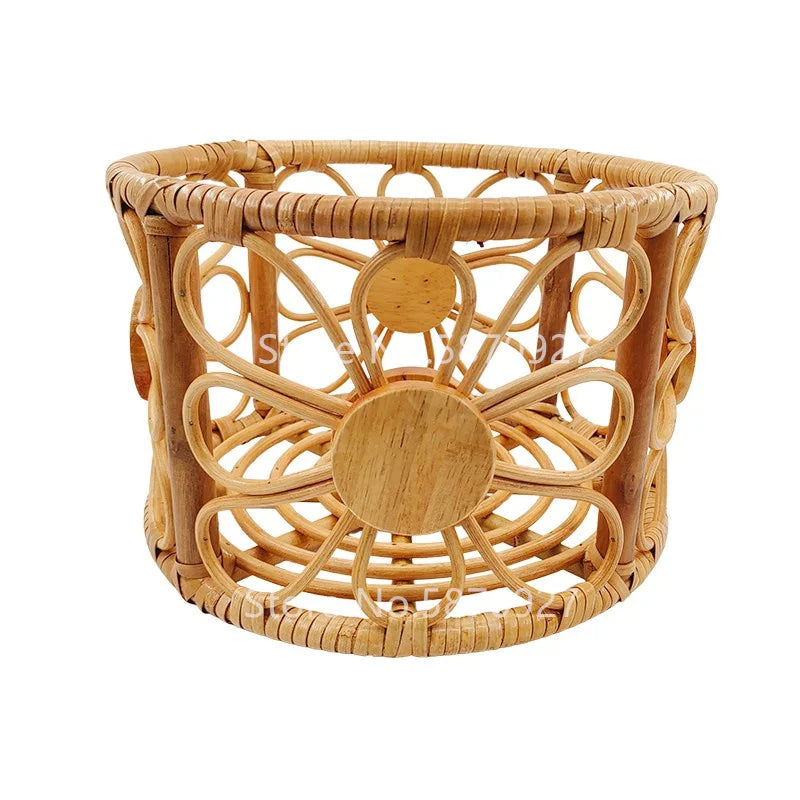 New Born Photography Prop Bed Handmade Baby Doll Bed Rattan Bamboo Basket  Baby Bebe Newborn Photography Props Accessorie Studio