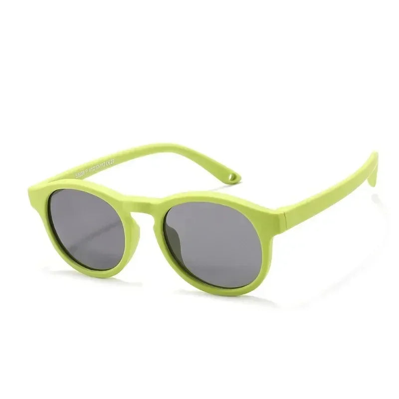 Fashion Baby's First Sunglasses with Strap Round Flexible UV400 Polarized Infant Sunglasses for Ages 0-3 Years - Uknowucme