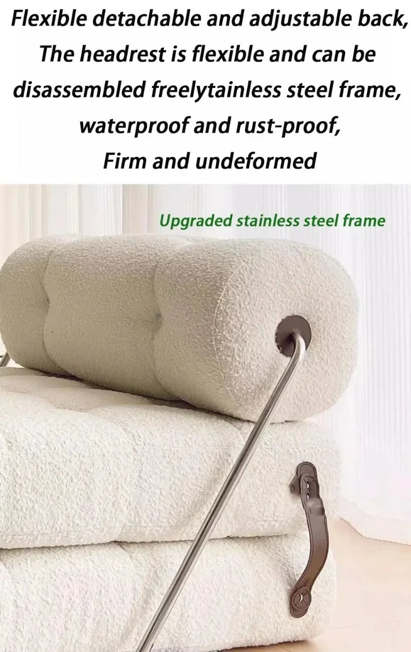 Sponge Filling Folding Living Room Sofas Multifunctional Modern Simple Single Sofa Removable Nordic Luxury Home Furniture - Uknowucme