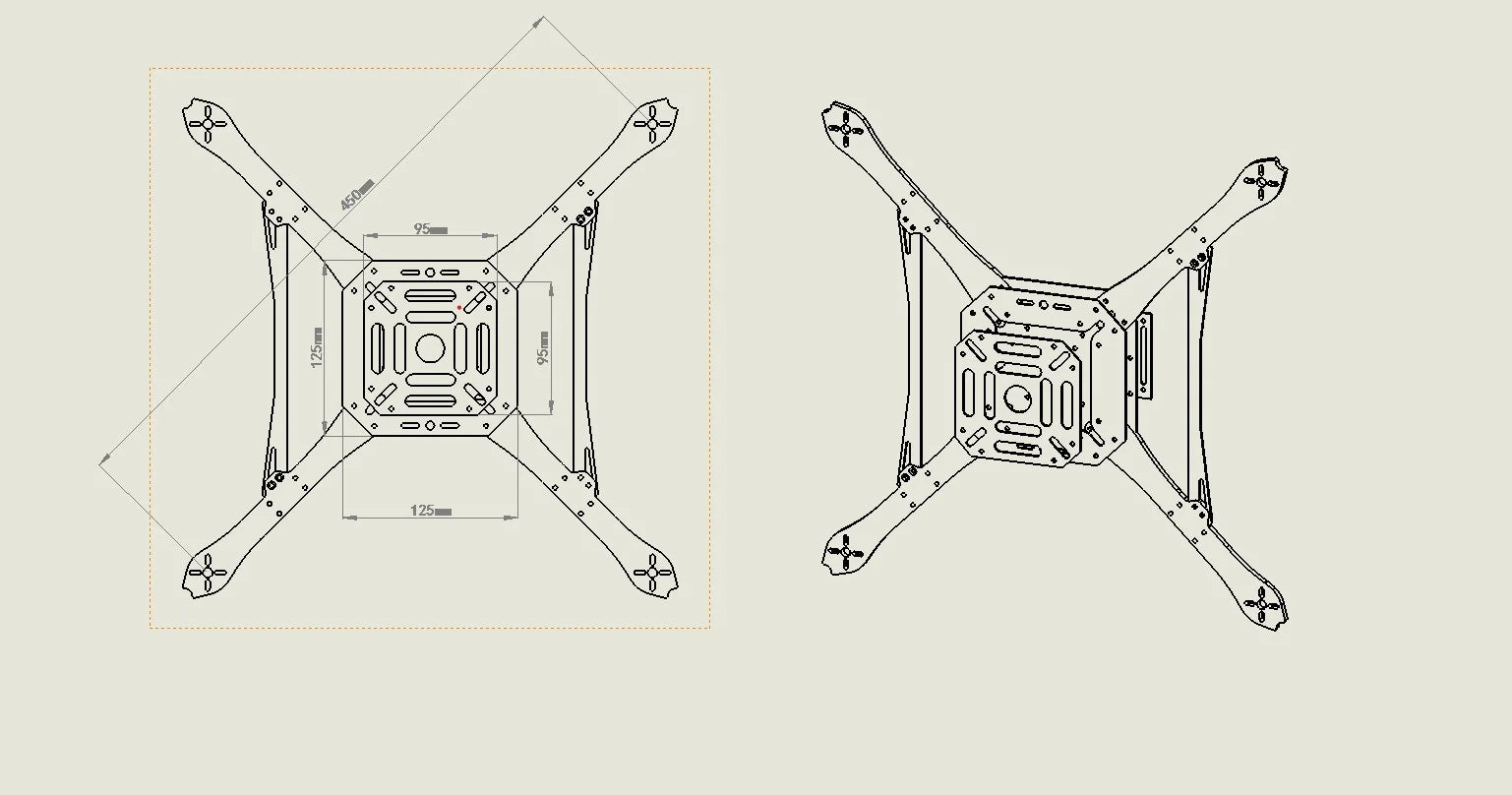 DroneHub Open Source New Smart Drone Frame 450MM Pixhawk Ardupilot Quadrotor Rack RC Multicopter Multi-Rotor With Landing Gear - Uknowucme