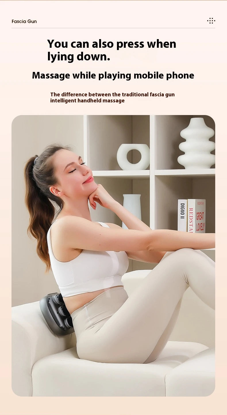 Muscle Massge Gun for Athletes,Handheld Back Massager，Handheld Deep Tissue Percussion Massager Gun for Neck,Back,Leg