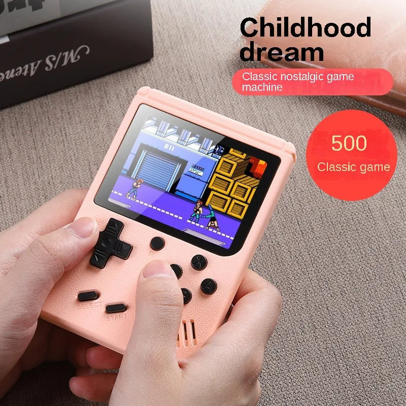 Retro Portable Mini Handheld Video Game Console 8 Bit 3.0 Inch Color LCD Game Player Built in 500 Games For Kid Gift - Uknowucme