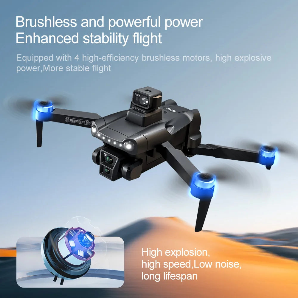 Drone 8K V198 Profesional HD Camera For Xiaomi ESC Brushless Obstacle Avoidance Aerial Optical Foldable Quadcopter Mini Drone - Uknowucme