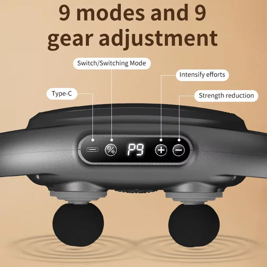 Muscle Massge Gun for Athletes,Handheld Back Massager，Handheld Deep Tissue Percussion Massager Gun for Neck,Back,Leg