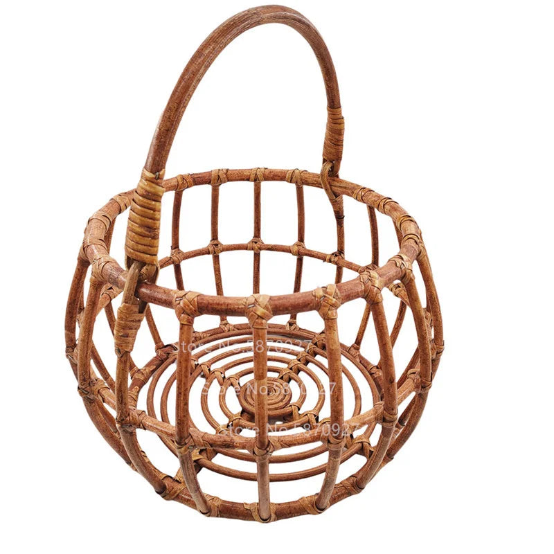 New Born Photography Prop Bed Handmade Baby Doll Bed Rattan Bamboo Basket  Baby Bebe Newborn Photography Props Accessorie Studio