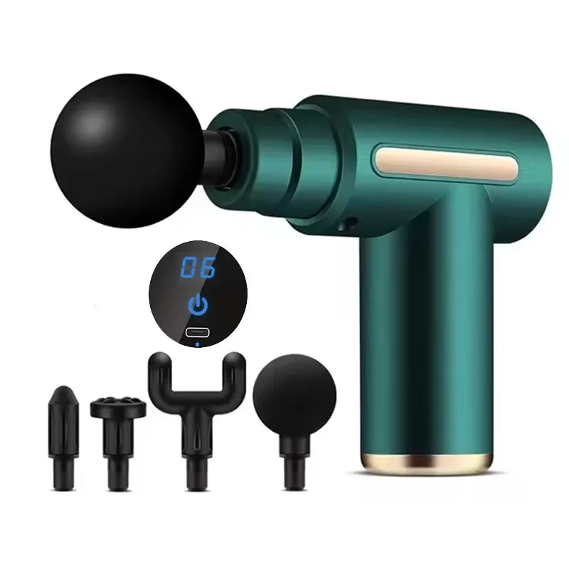 Electric Percussion Massage Gun for Deep Tissue Muscle Relaxation Fatigue Relief Body Fitness Tool Durable Cordless Massager