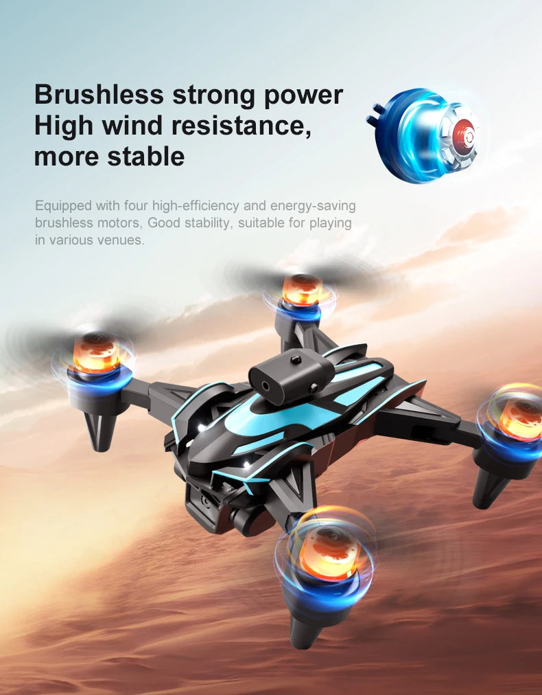 Drone New Upgrade with Screen Remote Control K12 MAX 8K HD Mini Dron Obstacle Avoidance Brushless Aerial UAV FPV Quadcopter Toys