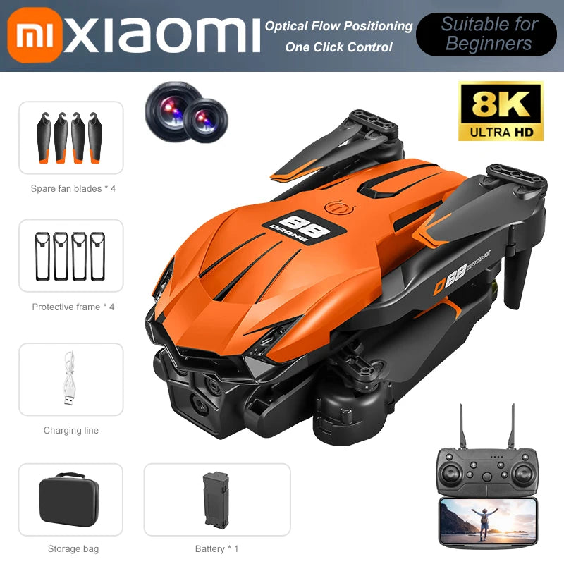 Xiaomi D88 Drone 8K Aerial HD Dual Camera Photography Intelligent Obstacle Avoidance Brushless Power 5G WIFI GPS Return VR Drone
