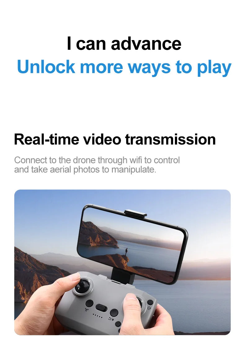 Drone Gt3 Mini Hd 4k Picture Quality Drone Obstacle Avoidance Professional Aerial Photography Aircraft Remote Control Aircraft