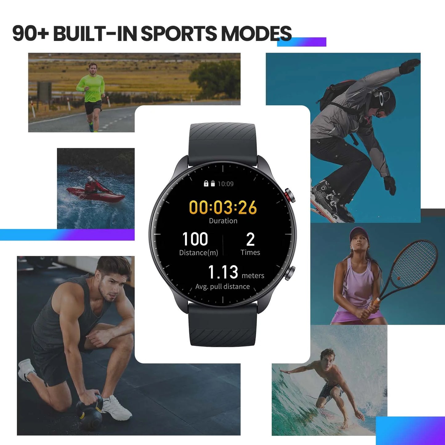 [New Version] Amazfit GTR 2 Smartwatch Alexa Built-in Curved Bezel-less Design Ultra-long Battery Life Smart Watch - Uknowucme