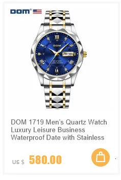 DOM 1345 Men Quartz Watch Fashion Personality Creative Scrolling Iron Ball Magnetic Pointer Waterproof  for Male Watches Gift - Uknowucme