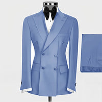 Formal Men's Suit 2-piece Peak Lapel Blazer Groom Wedding Tuxedo Classic Slim Fit Outfit Tailor-made Tuxedo for Male - Uknowucme