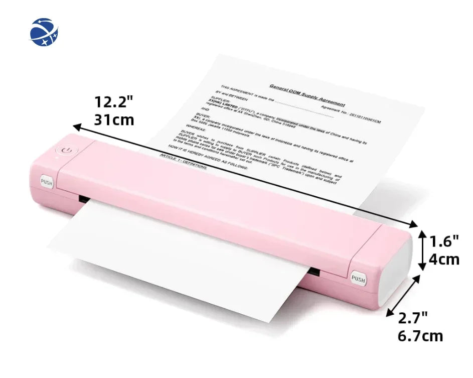 Phomemo portable A4 printer thermal printer letter size wireless bluetooth m08f letter printer for text/PDF/web printing - Uknowucme