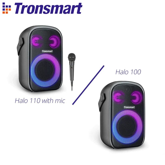 Tronsmart Halo 100 Speaker Halo 110 Bluetooth Speaker with 3-Way Sound System, Dual Audio Modes, App Control, for Karaoke, Party - Uknowucme