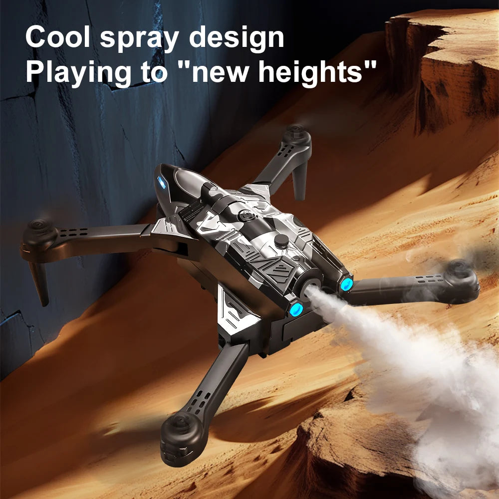 Drone Spray Fighter HD Dual Camera A66 Aerial Photography Drone Obstacle Avoidance Optical Flow with WIFI Signal Headless Mode - Uknowucme