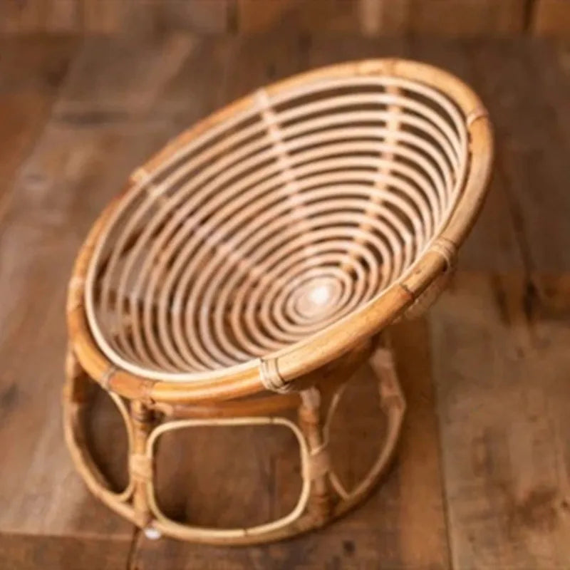 New Born Photography Prop Bed Handmade Baby Doll Bed Rattan Bamboo Basket  Baby Bebe Newborn Photography Props Accessorie Studio