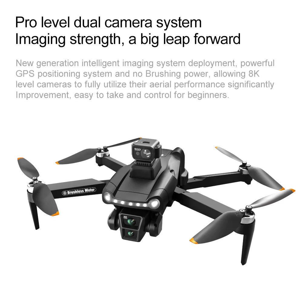 Drone 8K V198 Profesional HD Camera For Xiaomi ESC Brushless Obstacle Avoidance Aerial Optical Foldable Quadcopter Mini Drone - Uknowucme